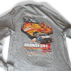 Porsche Design Gray Long Sleeve Tee